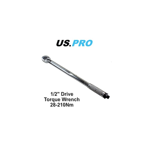 [BER6769] US Pro 1/2" Dr Click Torque Wrench 28-210mm