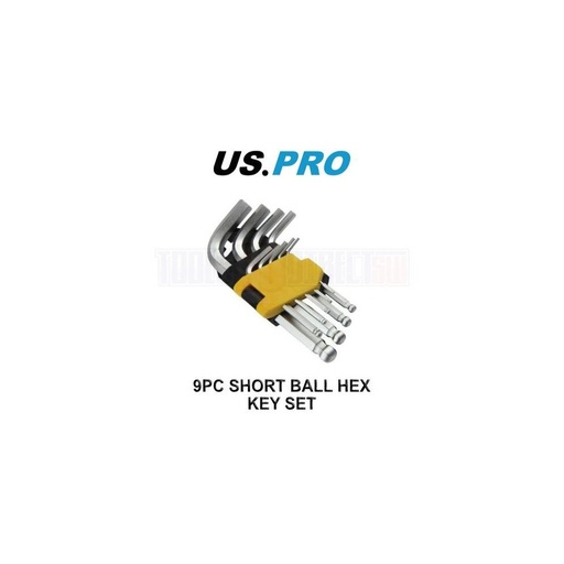 [BER2083] US PRO 9pc Short Ball Allen Hex Key Set 1.5 - 10mm