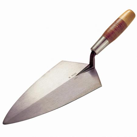 W. Rose™ & Kraft Philadelphia Pattern Brick Trowels with Leather Handle