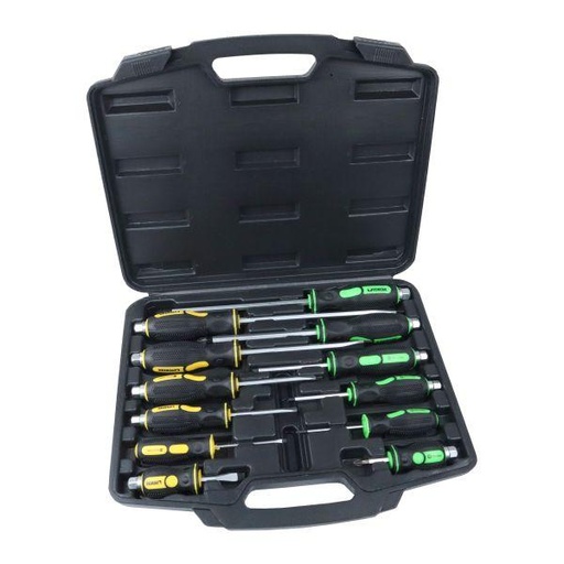 [BER1620] Vewerk 12PC Screwdriver Set Pozi + Slotted