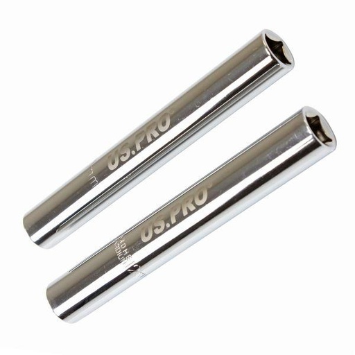 [BER3647] US PRO 10mm & 12mm Deep Glow Plug Sockets 6PT 3/8"