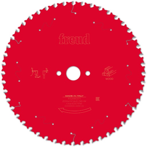 [BOSFR28W001T] Freud Circular Sawblade Table Wood 300 x 30 x 2.5/1.8 x T48 LP60M  003P