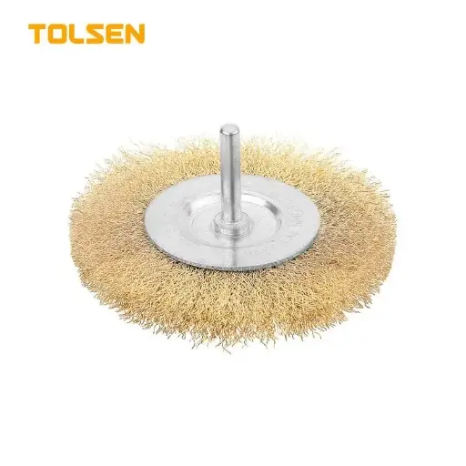 Tolsen Circular Wire Brush with Spindle