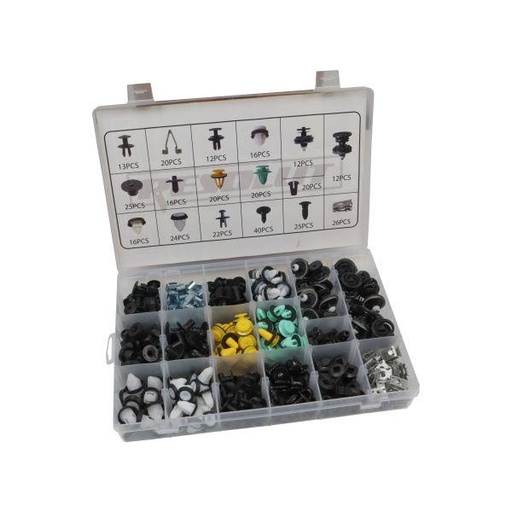 [BER9272] Resolut 339pc Assorted Vehicle Trim Clips for German Brands