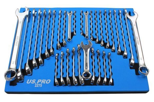 [BER2275] US PRO 32pc Combination Spanners Metric/SAE